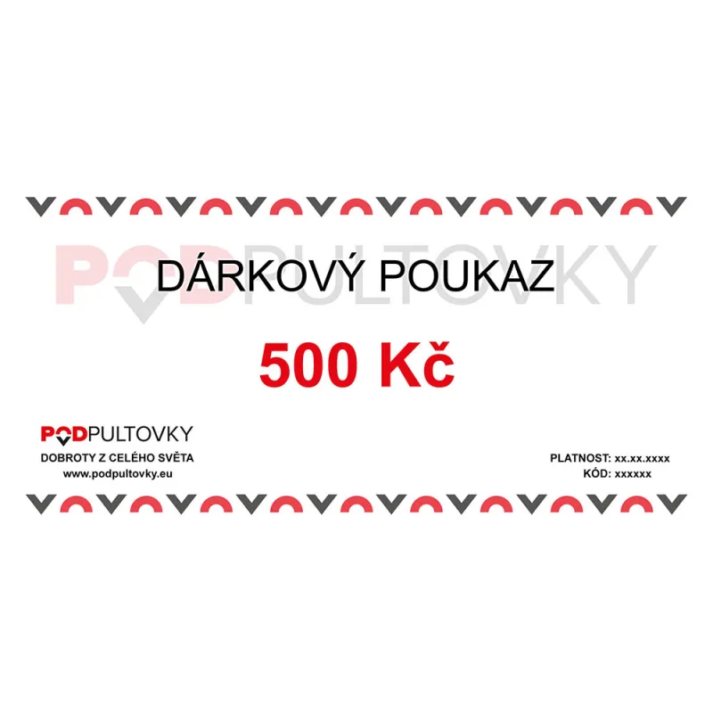 Elektronický dárkový poukaz - 500 Kč