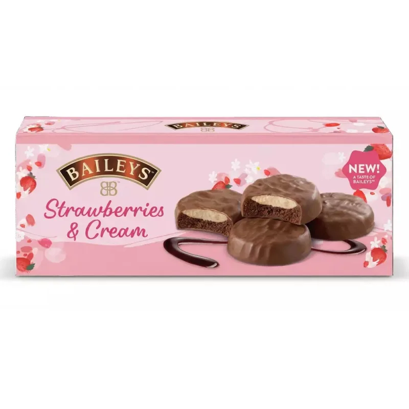 Baileys Chocolate Heart Strawberries & Cream Chocolates 90g