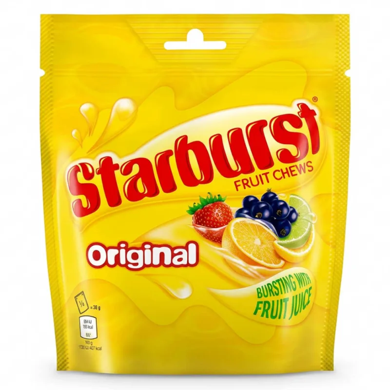 Starburst Original Pouch žvýkací bonbonky s příchutí ovoce 138 g