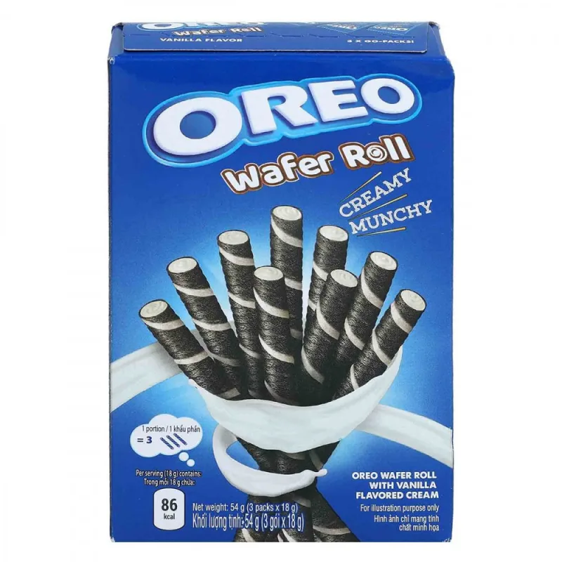Oreo Wafer Roll Vanilla 55 g