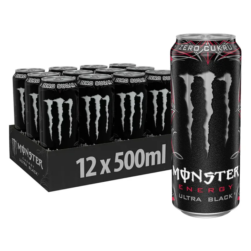 Monster Ultra Black 12x500ml PL