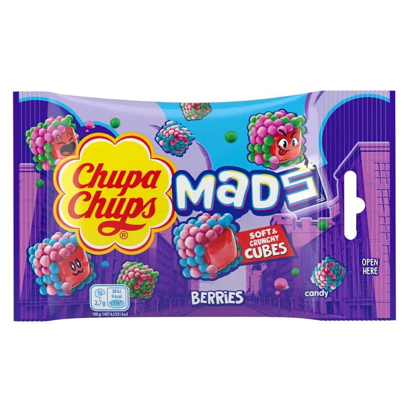 Chupa Chups Mads Berries 45g
