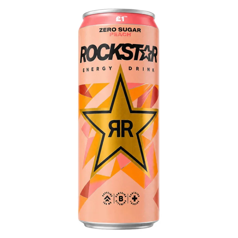 Rockstar Peach 330ml 1£