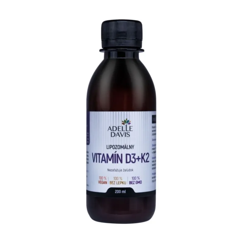 Adelle Davis - Lipozomálny vitamín D3+K2, 200 ml