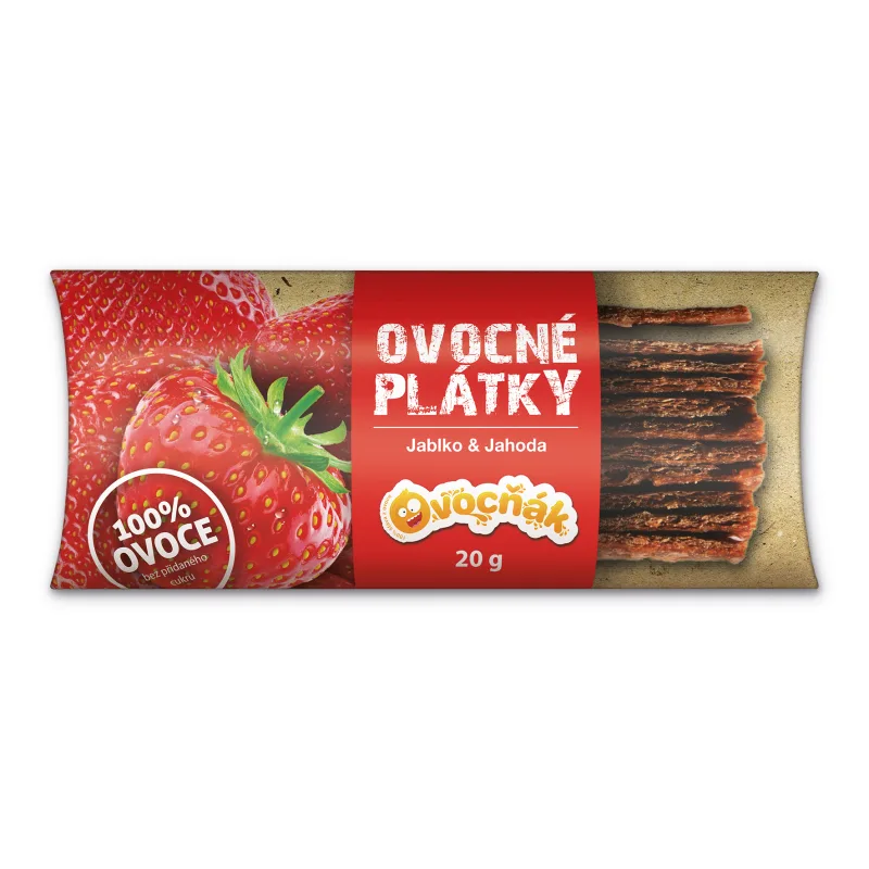 Ovocné plátky jablko jahoda 20g