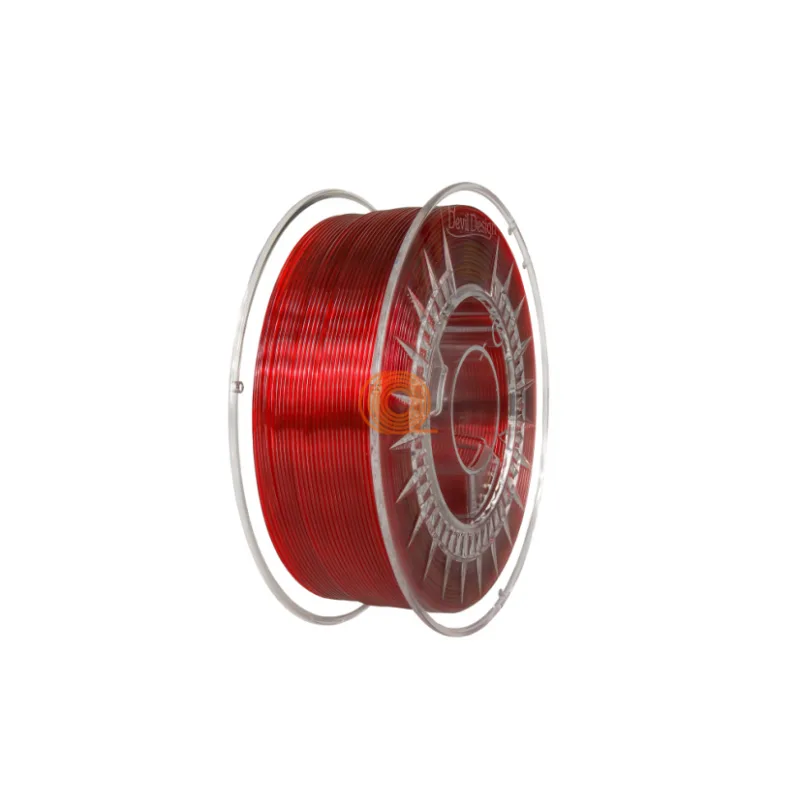 Filament DevilDesign PETG Rubinowo Czerwony Przezroczysty [1,75mm, 1kg]