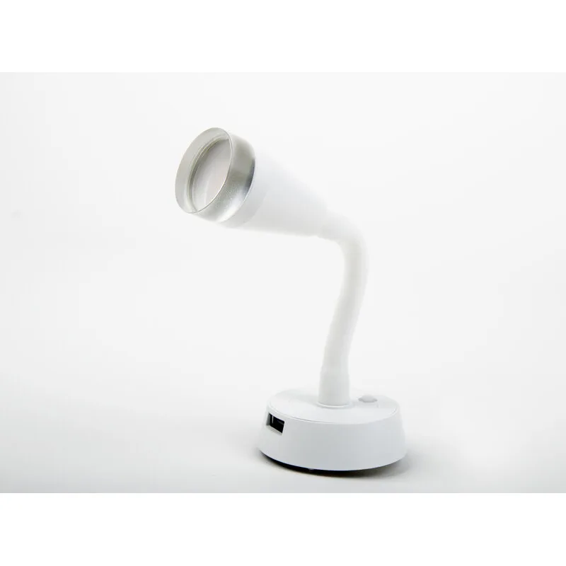 LED reflektor Carbest s flexibilním ramenem a USB nabíjecí zásuvkou