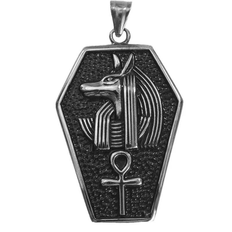 Přívěsek chirurgická ocel, motiv Anubis
