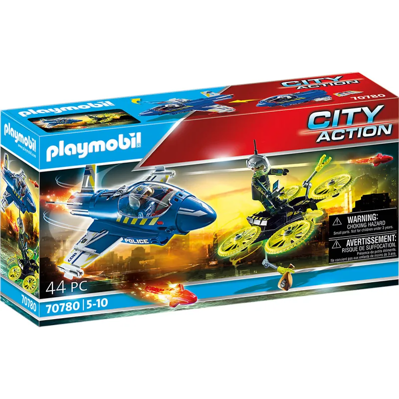 Playmobil 70780 Policejní tryskáč: Pronásledování dronu
