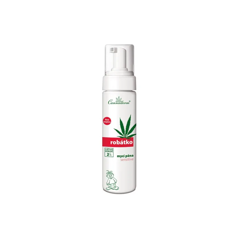 Cannaderm Robátko mycí pěna Sensitive 200 ml