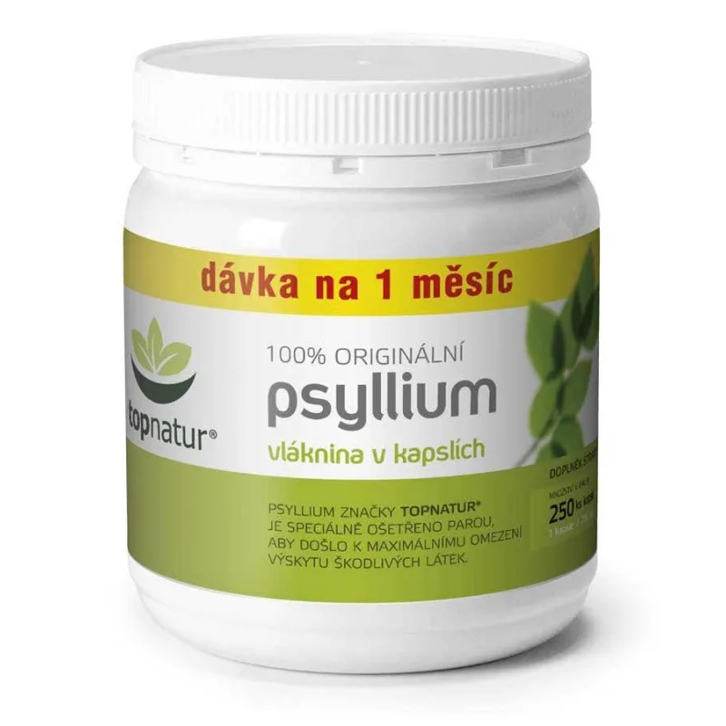 TOPNATUR Psyllium vláknina 250 kapsúl