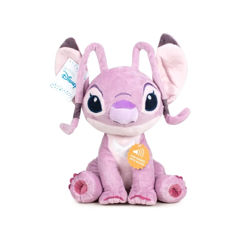 Plyšový ANGEL STITCH růžový se zvukem 20 cm
