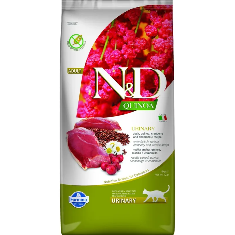 N&D QUINOA Cat GF Urinary, Duck & Cranberry Adult 5 kg