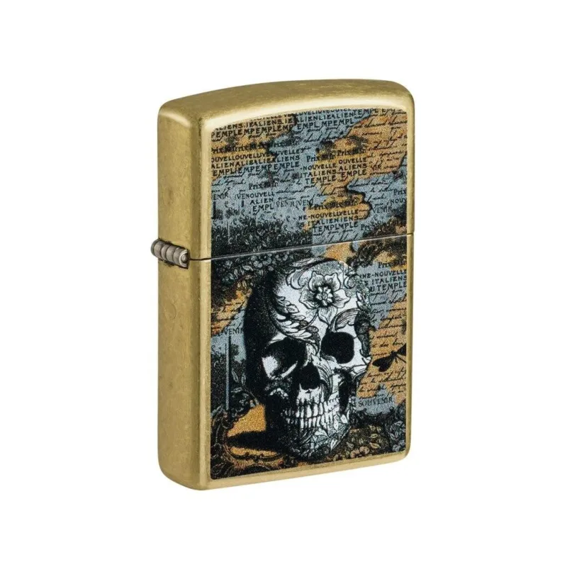 zapalovač Zippo Floral Skull