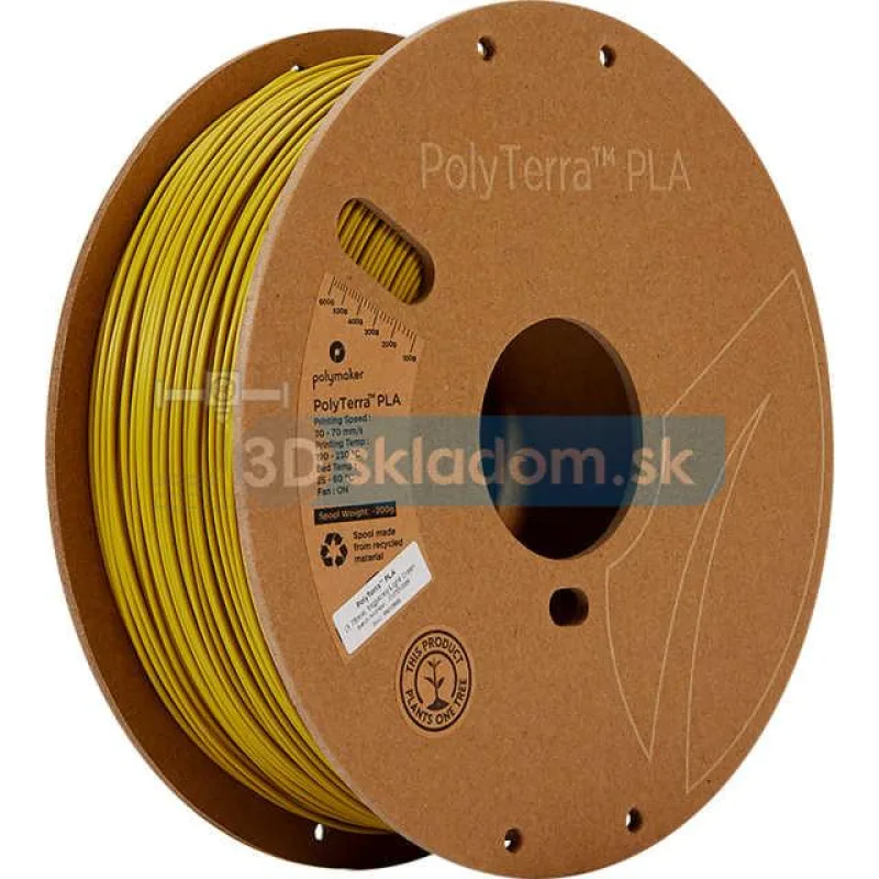 Filament POLYMAKER / PLA POLYTERRA / ARMY LIGHT GREEN / 1,75mm / 1 kg
