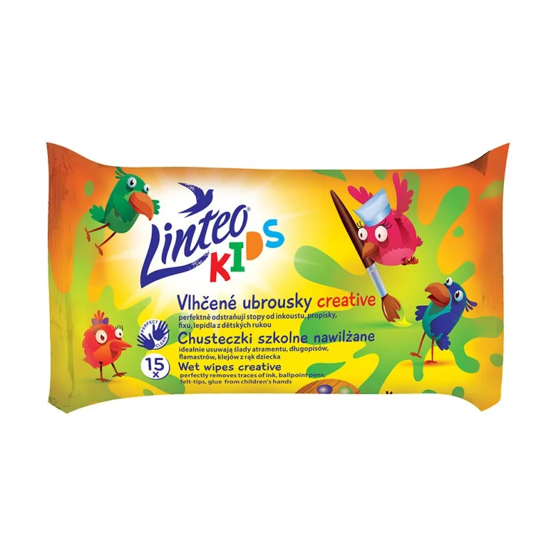 Dětské vlhčené ubrousky Linteo Baby Kids 15 ks