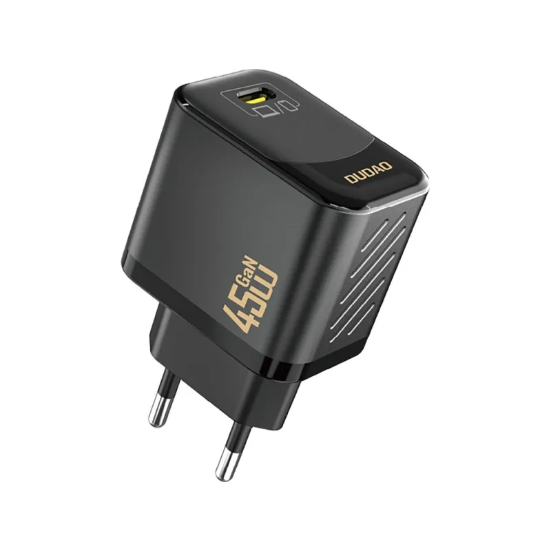 Nabíjačka Dudao A28 45W GaN USB-C do zásuvky - čierna