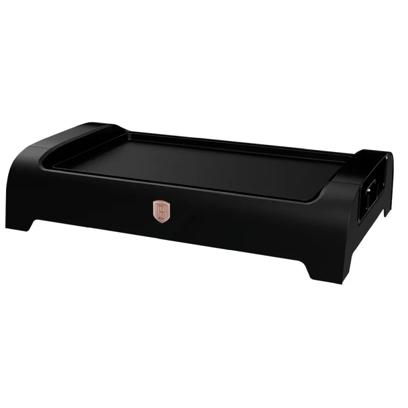 BERLINGERHAUS Black Rose Collection electric tabletop grill with a non-stick surface