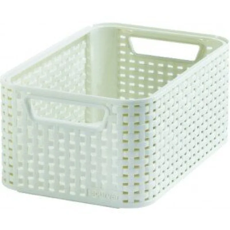 Úložný box Rattan Style S - krémový 03614-885