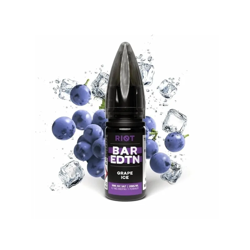 Riot BAR EDTN - Salt e-liquid - Grape ICE - 10ml - 10mg