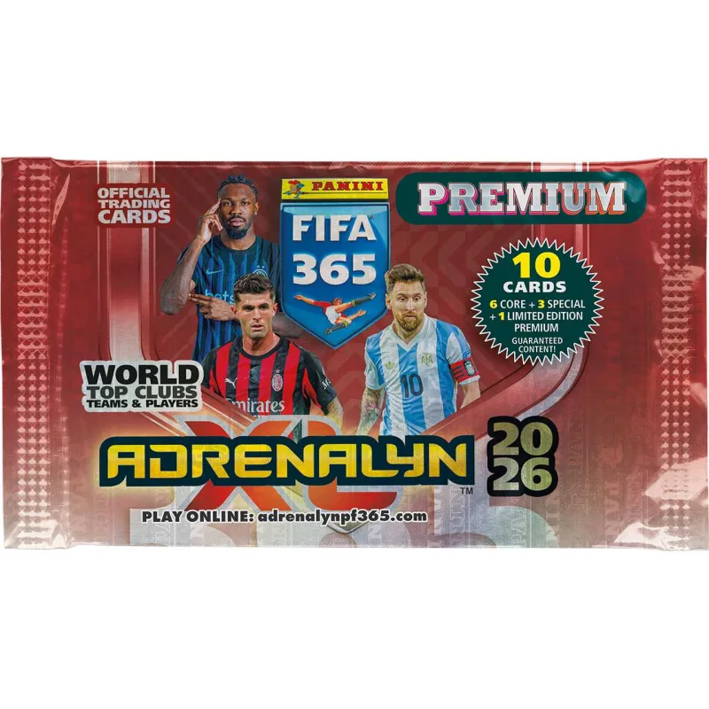 PANINI FIFA 365 2025/2026 - ADRENALYN karty - PREMIUM PACKET