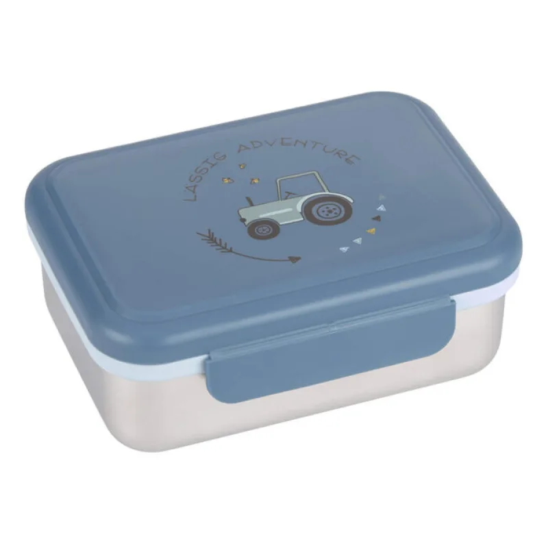 LÄSSIG Lunchbox Stainless Steel Adventure tractor krabička "box" na desiatu