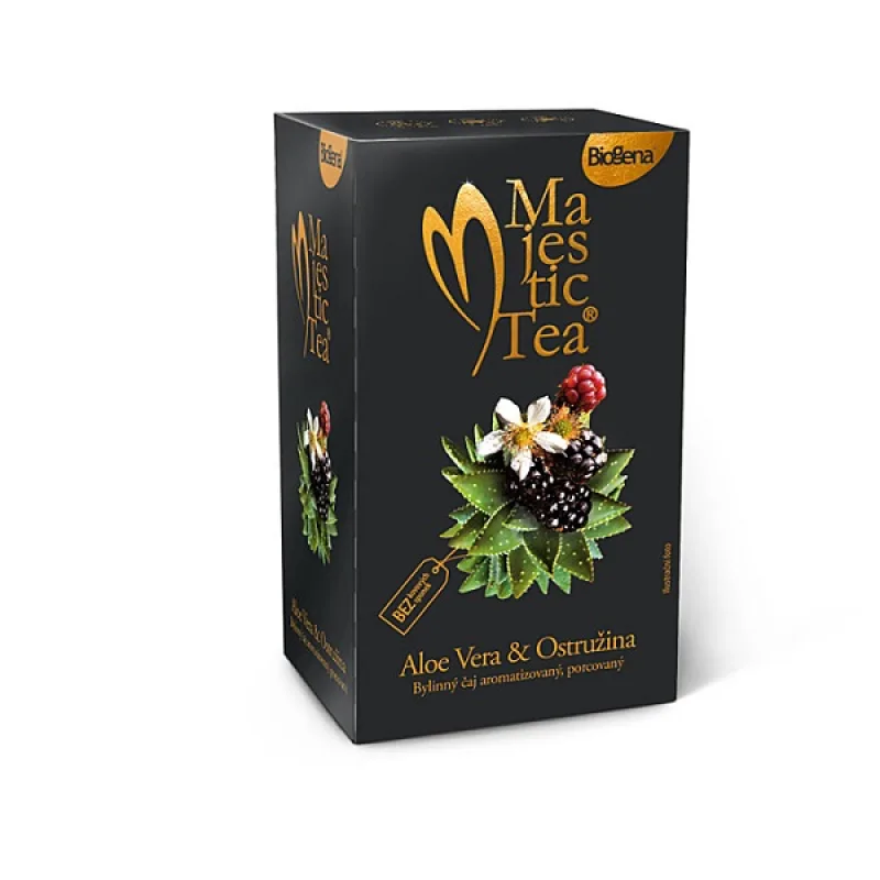Biogena Majestic Tea Ovocný čaj Aloe vera a Ostružina 20 x 2,5 g