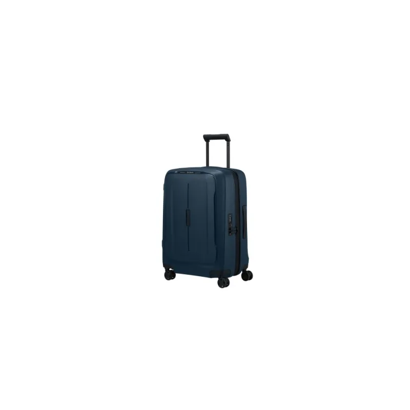 Samsonite ESSENS Zip 55 cm Kufr Spinner Půlnoční modrá Midnight Blue 55L Rozšiřitelný