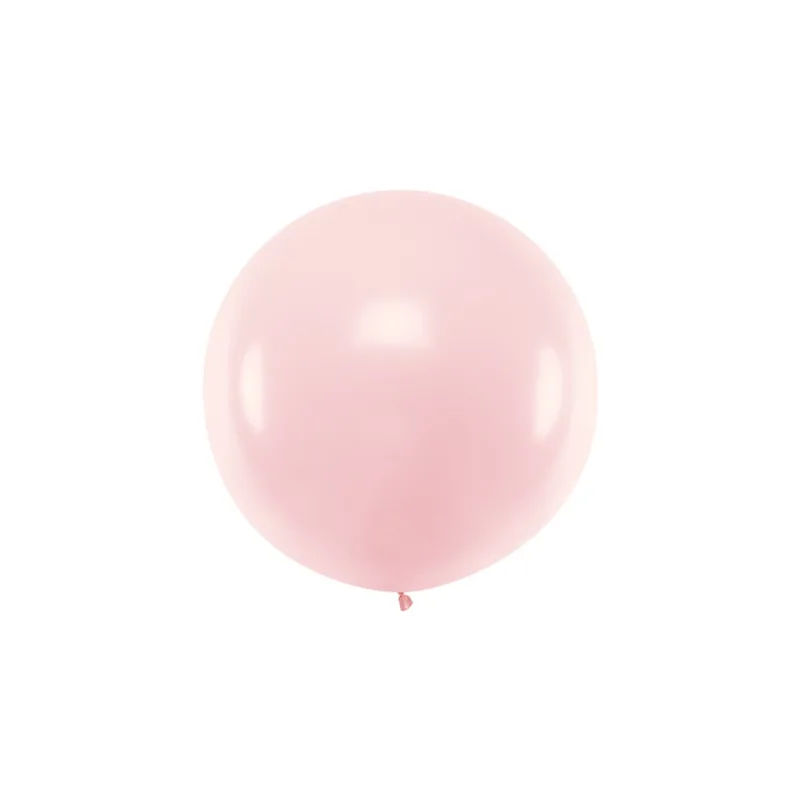 Balónek velký bledě růžový 1m