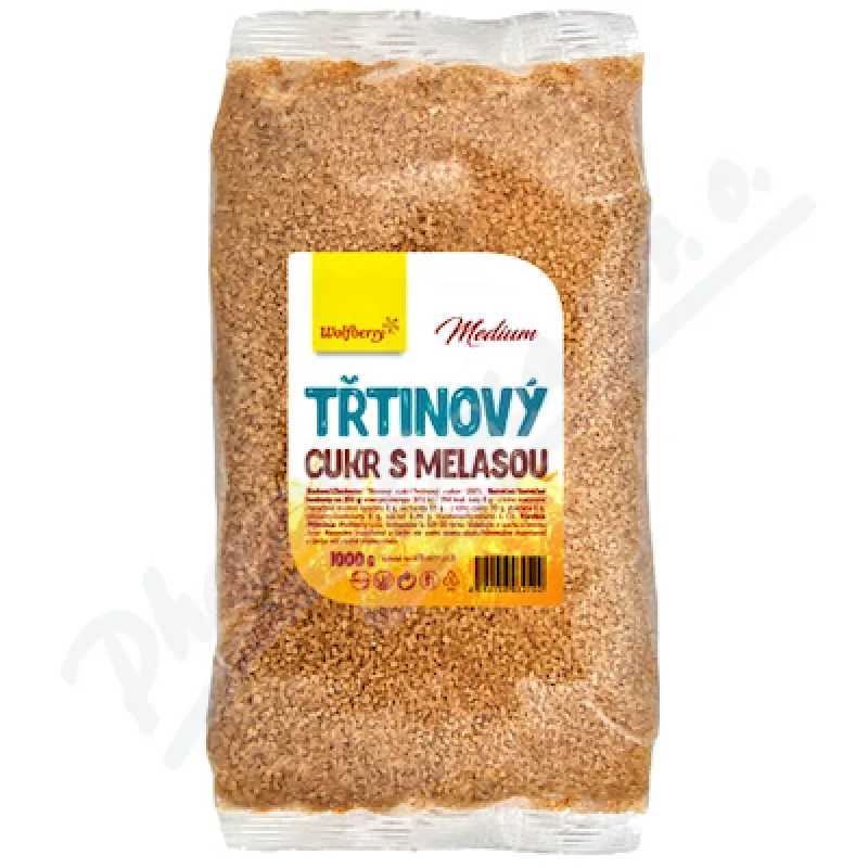Třtinový cukr s melasou 1kg Wolfberry