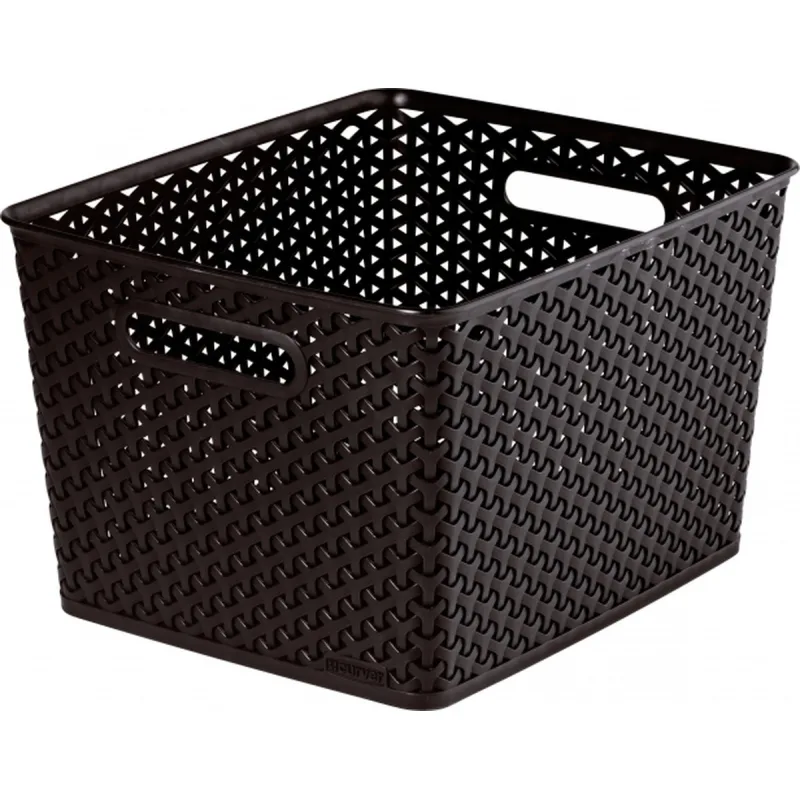 Box úložný plastový Rattan CURVER "L" 35,5x30x22cm, (krémový, hnedý)
