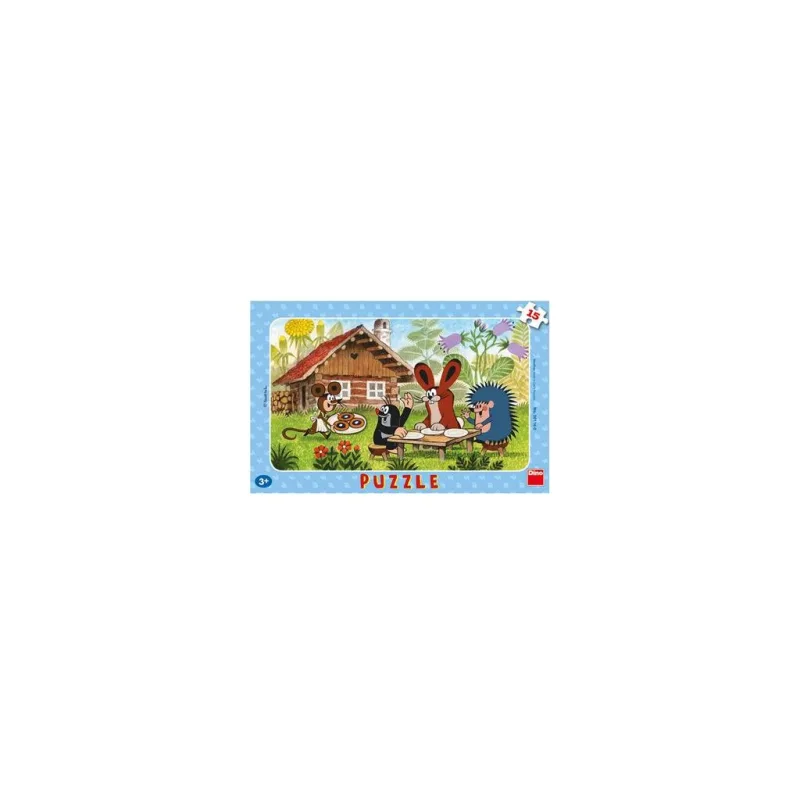Dino Doskové puzzle - Krtko na návšteve 15 dielikov