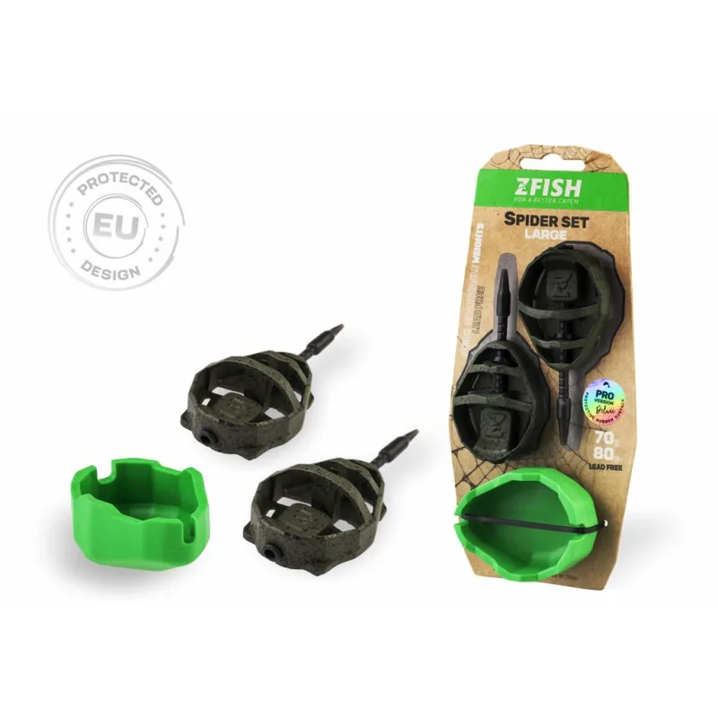 ZFISH Sada Method Feeder Spider Large Set 90,100g + Formička