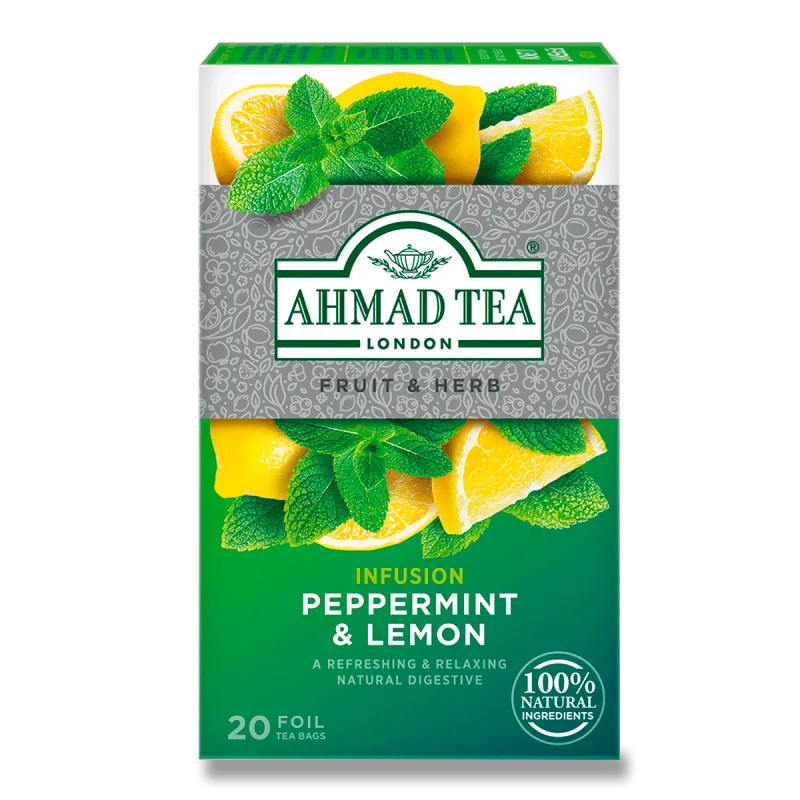 Ahmad Tea Mint and lemon - fruit tea - 20x1.5g