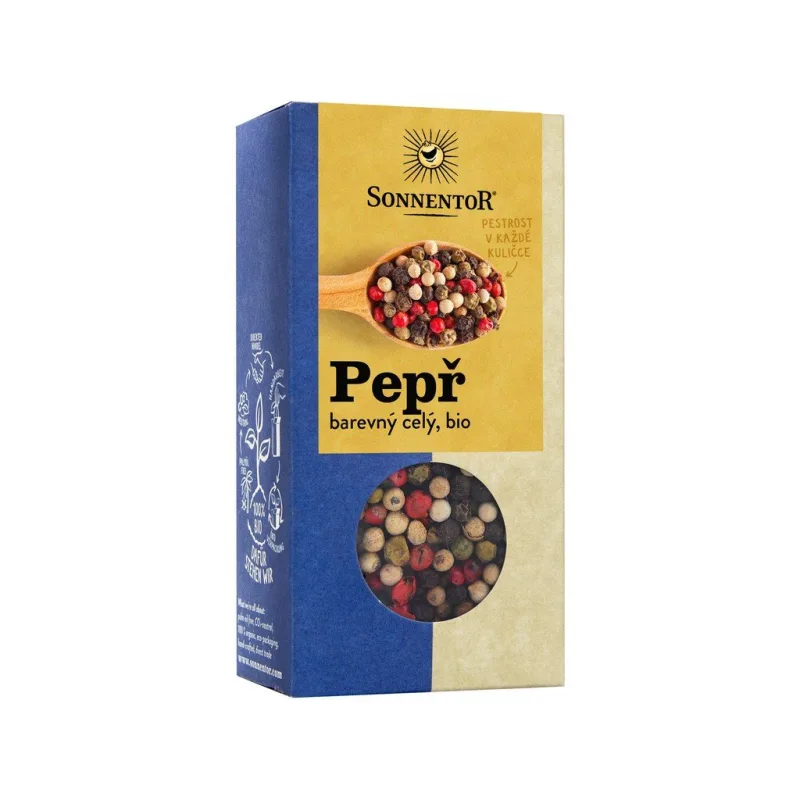 Bio Pepř barevný celý 50g , SONNENTOR