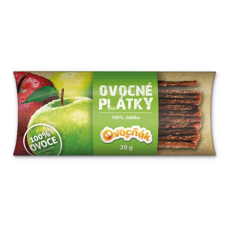 Ovocné plátky 100% jablko 20g