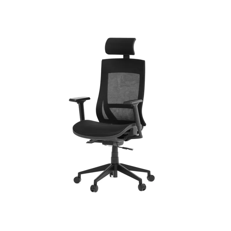 Ergonomická kancelářská židle MERADI - černá síťovina