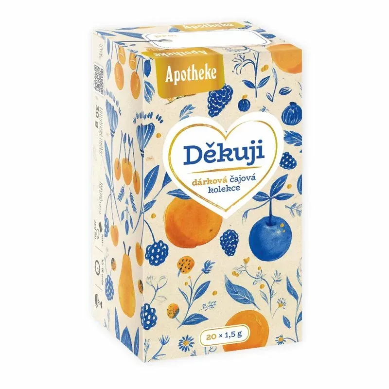 APOTHEKE Ďakujem darčeková čajová kolekcia ovocné čaje 20 x 1,5 g