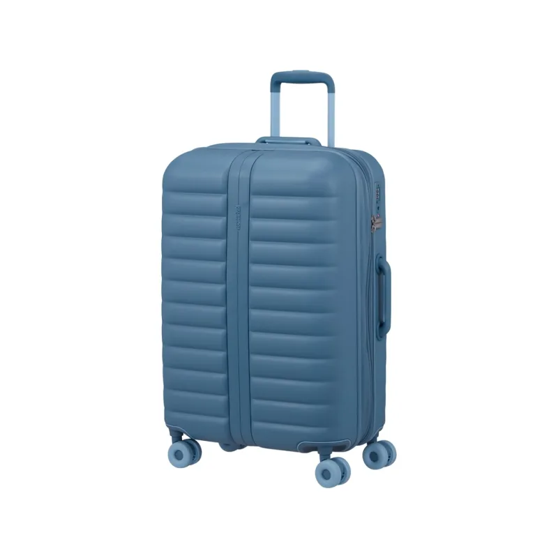 American Tourister Neovibe cestovní kufr 67cm, rozšiřitelný, modrá (Steel Blue), 66/74L