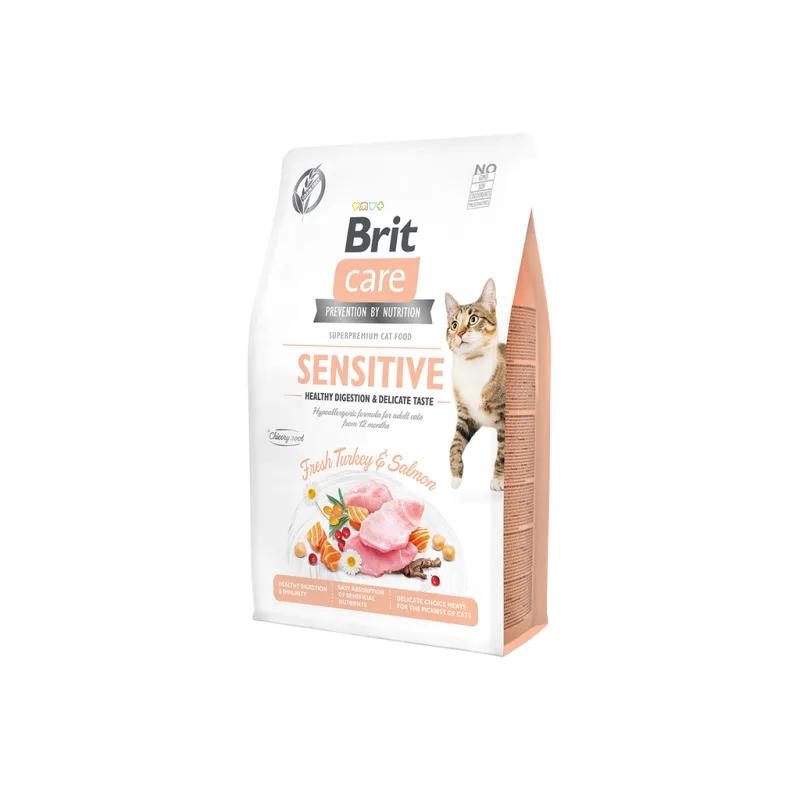 Brit Care Cat Grain-Free Sensitive Healthy Digestion & Delicate Taste 2kg