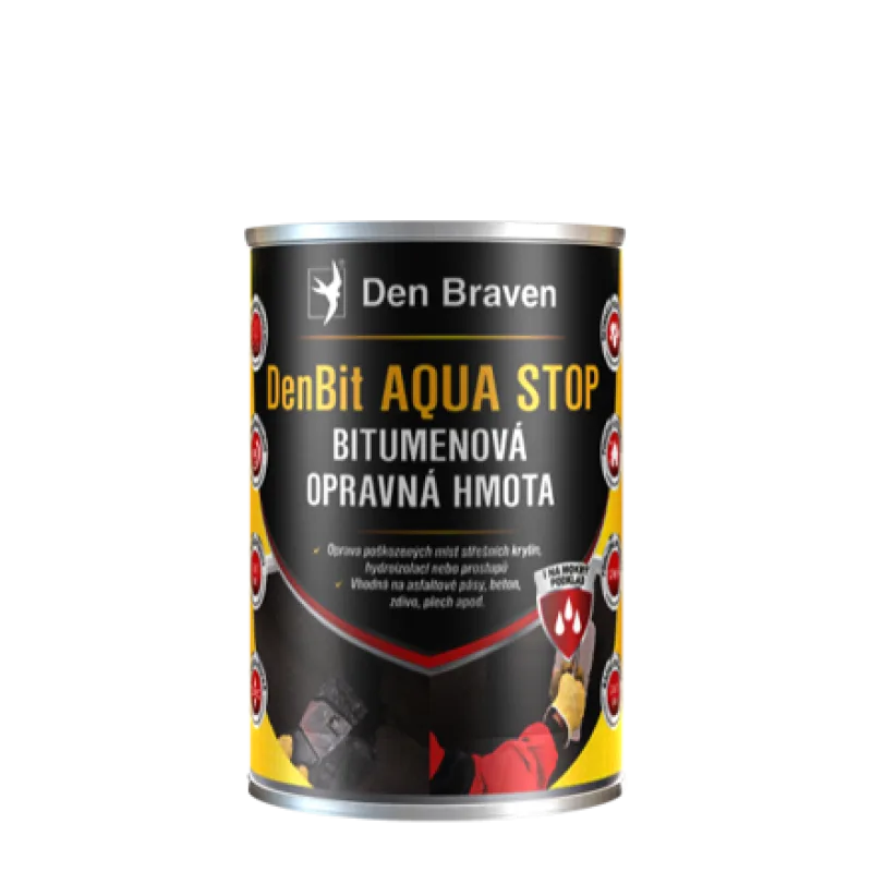 DenBit AQUA STOP Bitúmenová opravná hmota 3 kg plechovka