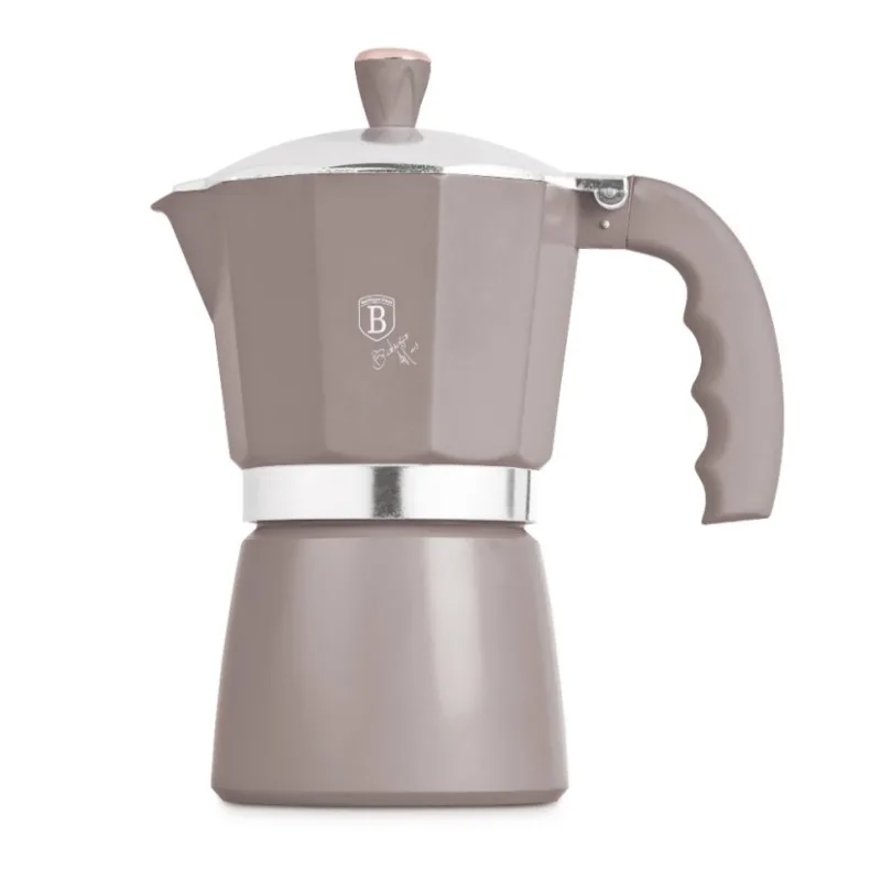 BERLINGERHAUS 9-cup espresso pot, Taupe Collection