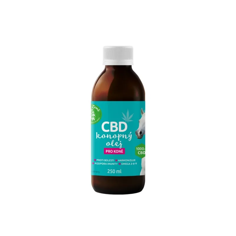 CBD olej pre kone 1000 mg, 250 ml