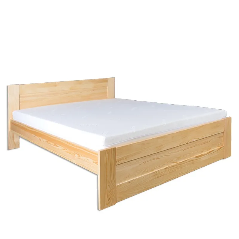 Drewmax LK102 - Dřevěná postel masiv dvojlůžko 140 cm