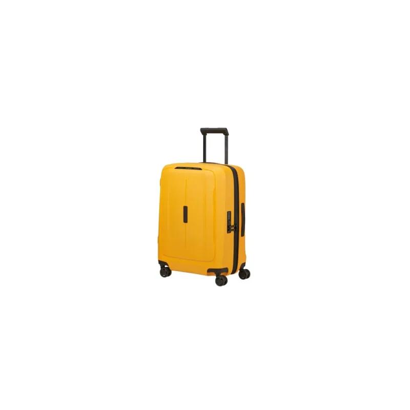 Samsonite ESSENS Zip 55 cm Kufr Spinner Žlutá Radiant Yellow 55L Rozšiřitelný