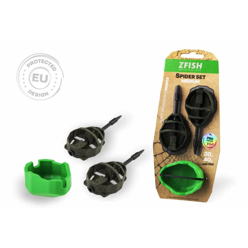 ZFISH Sada Method Feeder Spider Medium Set 40,50g + Formička