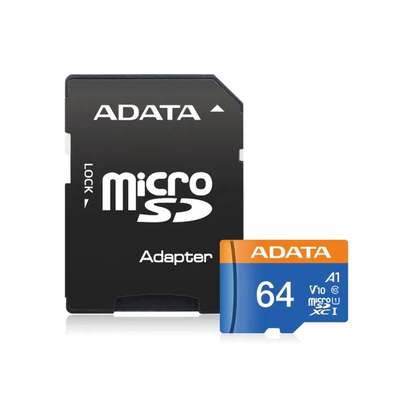 Adata/micro SDXC/64GB/UHS-I U1 / Class 10/+ Adaptér