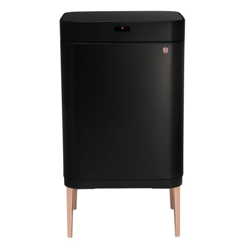 BERLINGERHAUS 60-litre sensor-operated waste bin – Black Rose Collection