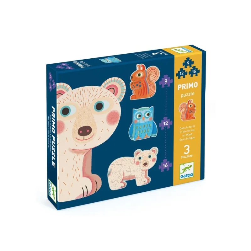 Djeco Primo puzzle pro nejmenší V lese