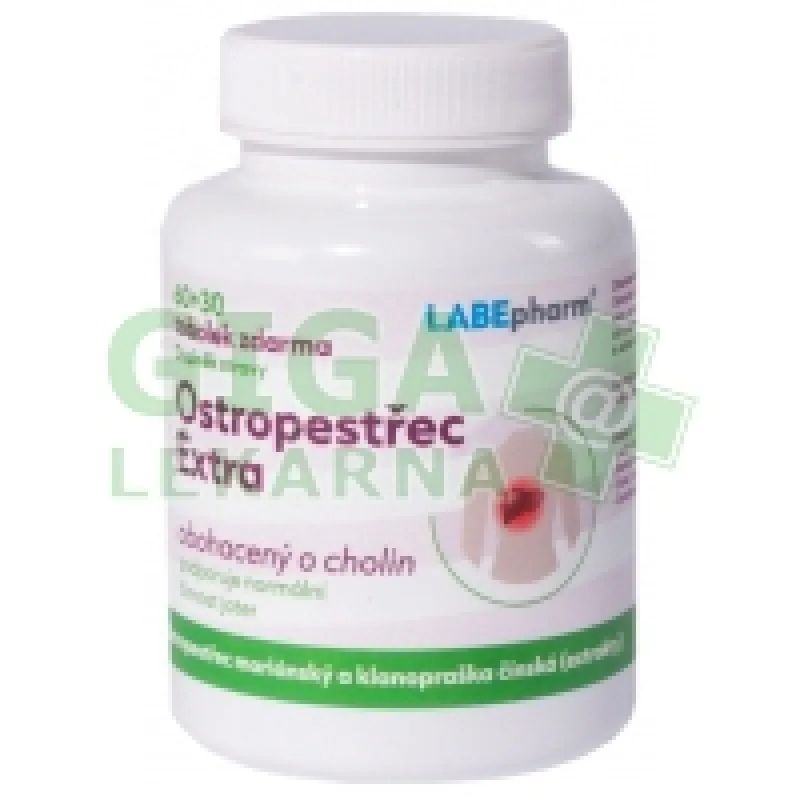 Labe Pharm Ostropestřec EXTRA s cholinem tob.60+30